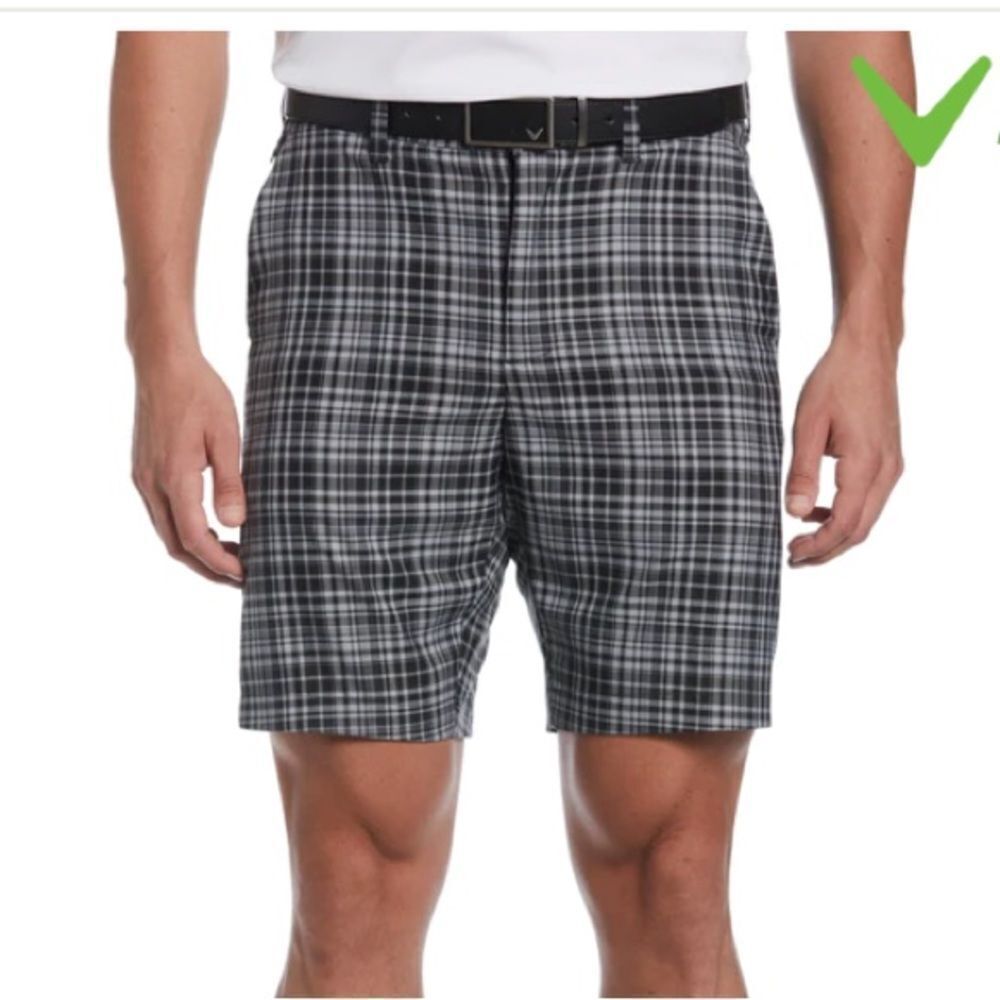 CALLAWAY Sz 32 Sun Worn Plaid Ergo Short NWT